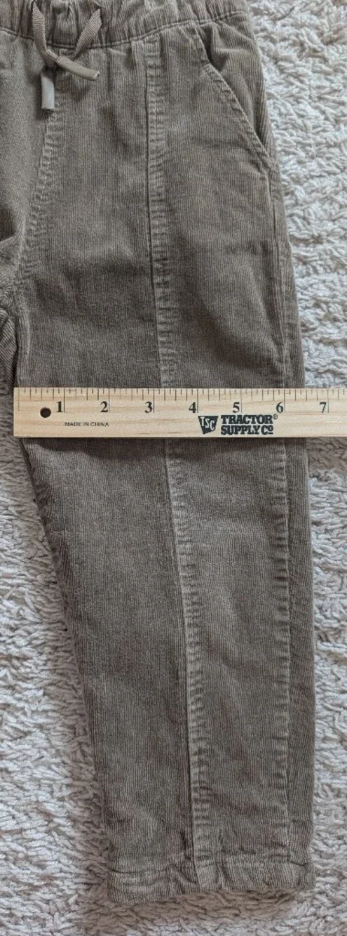 NWT ZARA Kids Lined Corduroy Drawstring Pants